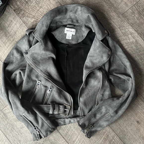 For The Republic Metallic Gray Jacket - Picture 1 of 5